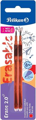REFILL DA 2 PZ PELIKAN ERASE 2.0 ROSSO