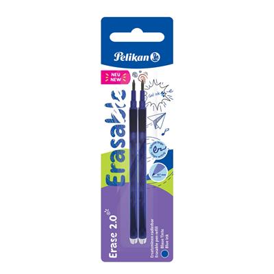 REFILL DA 2 PZ PELIKAN ERASE 2.0 BLU