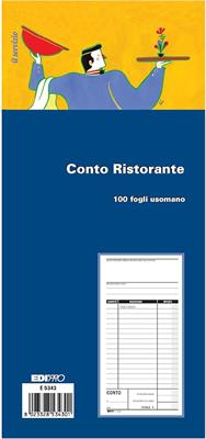 CONTO RISTORANTE 9,9X22 FF100