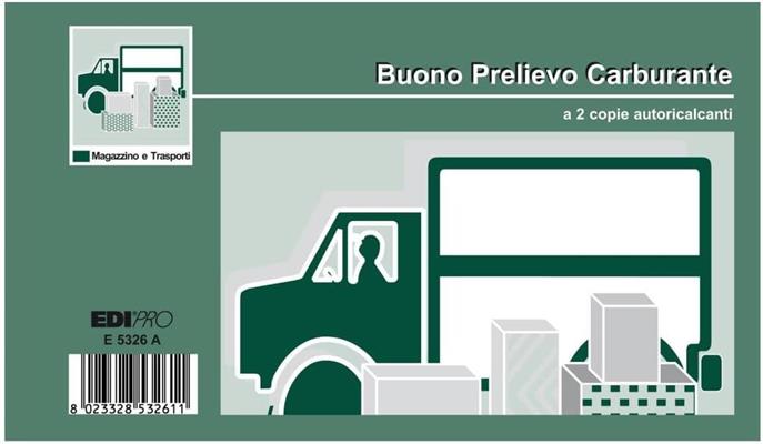 BUONO PRELIEVO CARBURANTE AUTORICALCANTE 2 COPIE 9,9X16,