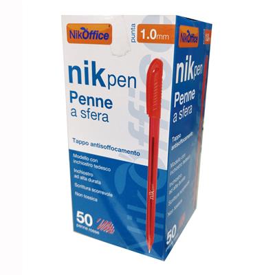 PENNE A SFERA ROSSO 20NIK097