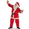 Costume Babbo Natale taglia XL in peluche in busta 27000