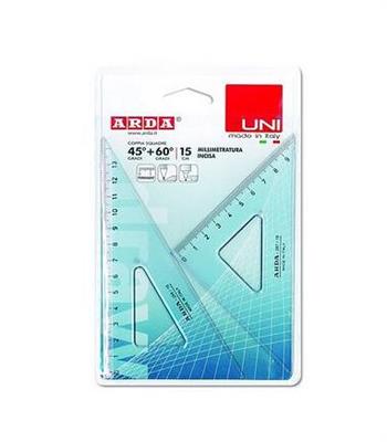 COPPIA  SQUADRE UNI 45   E 60   CM. 15
