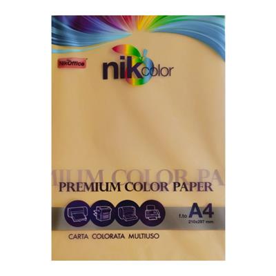 CARTA COLORATA A4 100GF200GR GIALLO 23NIK085/200