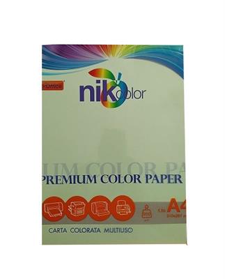 CARTA COLORATA A4 100GF200GR VERDE 23NIK087/200