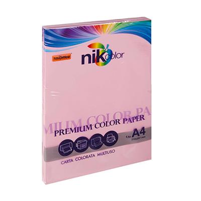 CARTA COLORATA A4 100GF200GR ROSA 23NIK086/200