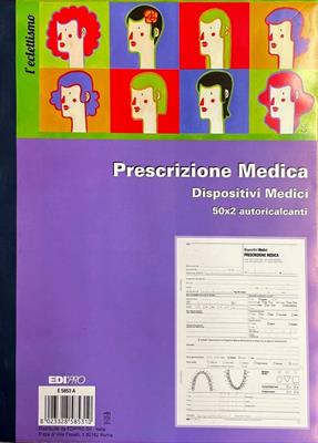 BLOCCO PRESCRIZIONE MEDICA DISPOSITIVI MEDICI 50X2 AUTOR