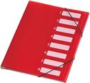 PORTADOCUMENTI CON SEPARATORI ROSSO 2526R