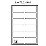 ETICHETTE MULTIUSO A4 AA0643 76.2X46.4 FF.100 12X FOGLIO