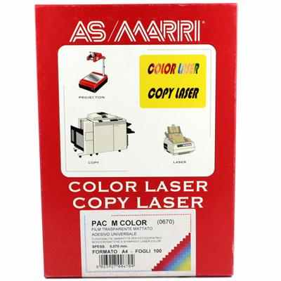 COLOR LASER 21X29 FF 100 ADESIVO LUCIDO