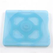 PORTA CD CUSTODIA SEMI RIGIDA TRASPARENTE CELESTE 2 DVD