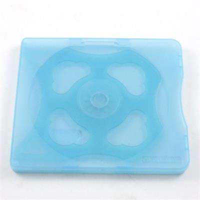 PORTA CD CUSTODIA SEMI RIGIDA TRASPARENTE CELESTE 2 DVD