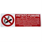 TARGA METALLO VIETATO FUMARE