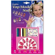 SET UNGHIE TOP MODEL C/DECORI ADESIVI 4049U