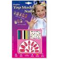 SET UNGHIE TOP MODEL C/DECORI ADESIVI 4049U