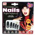 SET 15 UNGHIE EXTRA LUNGHE NERE 3058X