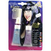 SET GLITTER GEL PER CAPELLI C/PETTINE 4115G