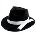 CARNEVALE CAPPELLI GANGSTER NERI FLOCCATI 2797G