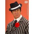 CARNEVALE CAPPELLI GANGSTER NERI FLOCCATI 2797G