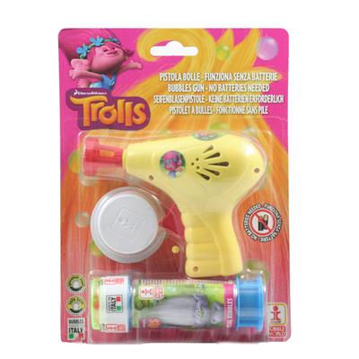 PISTOLA BOLLE DI SAPONE TROLLS PICCOLA IN BLISTER 171500