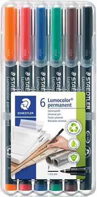 PENNE LUMOCOLOR 318 F WP6 STAEDTLER