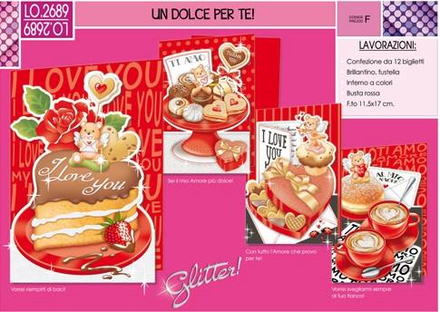 BIGLIETTI AMORE UN DOLCE LO2689