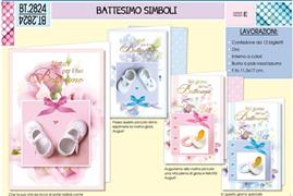 BIGLIETTI BATTESIMO SIMBOLI BT2824