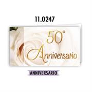 BIGLIETTINI BOMBONIERE ANNIVERSARIO 50 PZ.100 110247