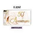 BIGLIETTINI BOMBONIERE ANNIVERSARIO 50 PZ.100 110247
