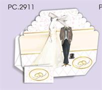 BLISTER PORTACONFETTI MATRIMONIO PZ.25+40+25 PC2911