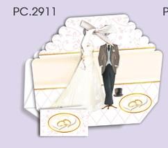 BLISTER PORTACONFETTI MATRIMONIO PZ.25+40+25 PC2911