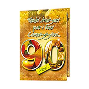 BIGLIETTI COMPLEANNO 90 NU2601