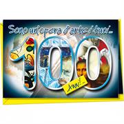 BIGLIETTI COMPLEANNO 100 NU2602