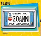 BIGLIETTI BUON COMPLEANNO 20 NU3600