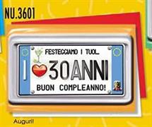 BIGLIETTI BUON COMPLEANNO 30 NU3601