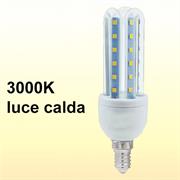LAMPADINA LED 7W 3000K U E14 CALDA