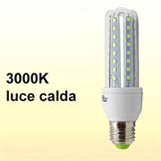 LAMPADINA LED 9W 3000K U E27 CALDA