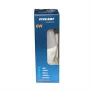 LAMPADINA LED 6W  6400K E14 C37 LUCE FREDDA OLIVA