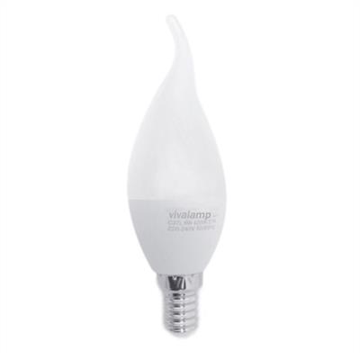 LAMPADINA LED 6W  6400K E14 C37L LUCE FREDDA