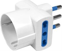 ADATTATORE TRIPLO SCHUKO 16A ATTACCO GRANDE