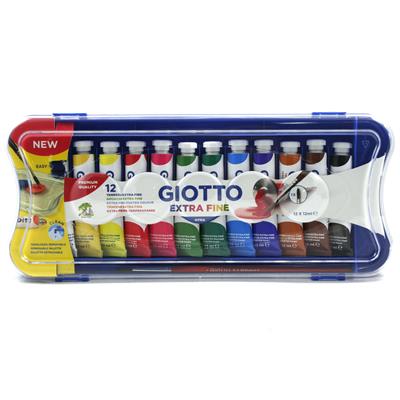 TEMPERA GIOTTO 12ML 12 COLORI+PENNELLO F304100