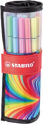 Pennarello Premium STABILO Pen 68 Rollerset con 25 colori assortiti 6825-071-20