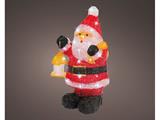 Babbo Natale LED figura acrilico da esterno 24x20x46cm