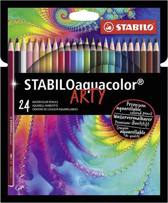 STABILO Aquacolor ARTY Line 24 colori 1624/1-20 matite acquerellabili -  GRAFITE - Mazzarella