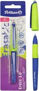 Pelikan Erase 2.0 Penna Cancellabile Ergonomica Roller Blu per Destrimani