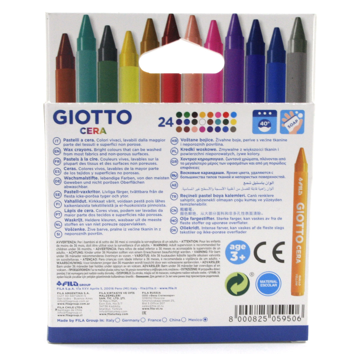 Giotto - Cera, Set di pastelli a cera