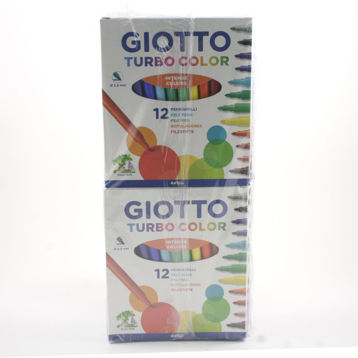 Pennarelli Giotto Turbo Color - Colori a Spirito - 12 pezzi 416000A -  Kartoflak