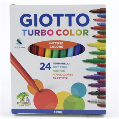 Pennarelli turbo color giotto - 24 colori
