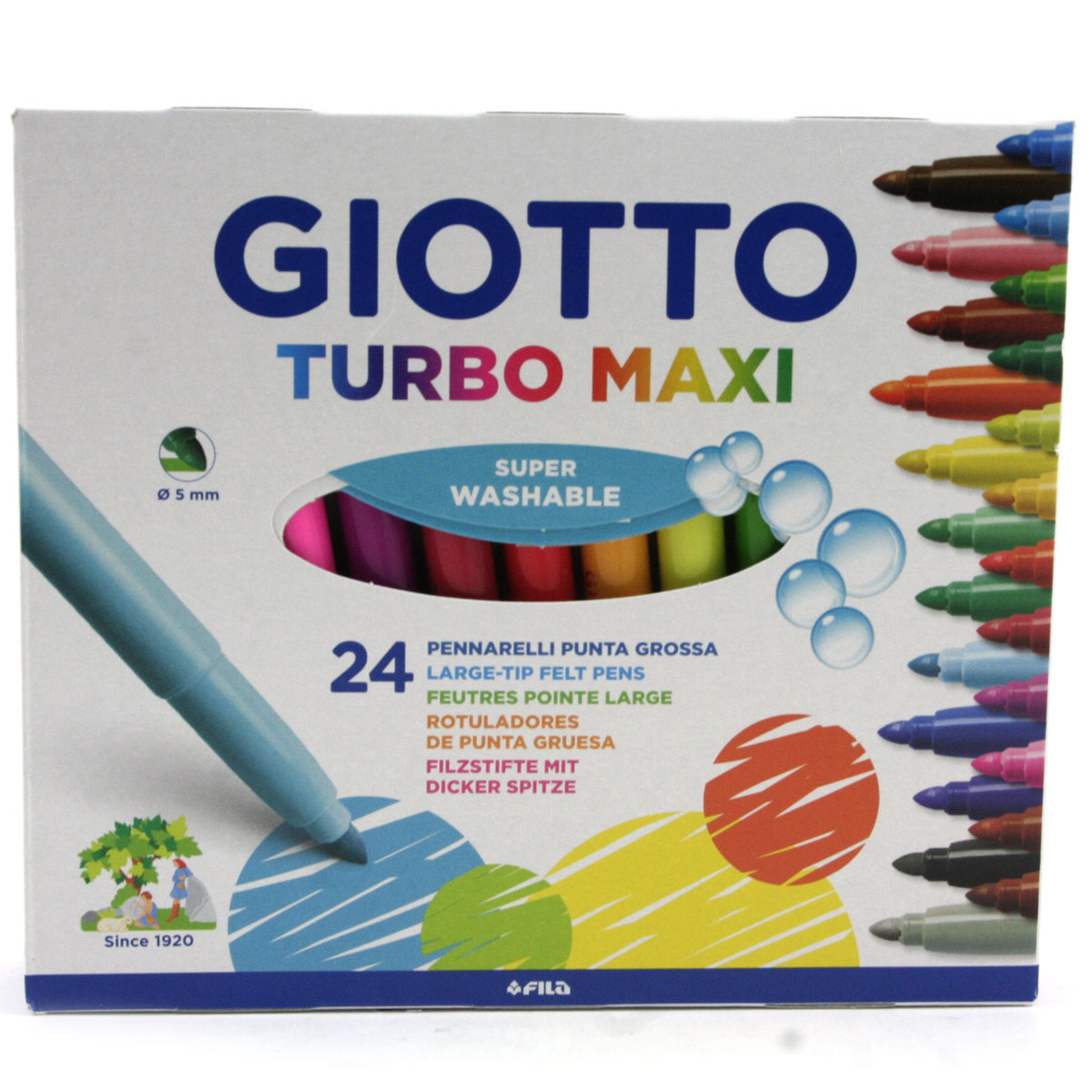 Pennarelli Ultra Lavabili Giotto per Bambini 6 pz. - Carta Shop