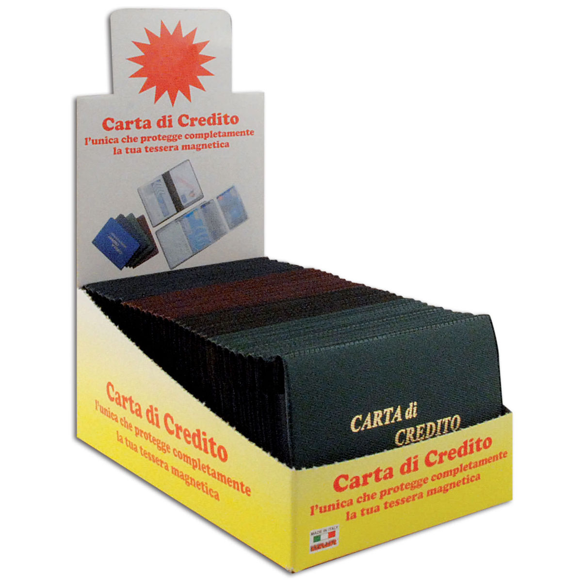 Porta carte magnetiche plastica colorata morbida 5ante 1008c:  Portabiglietti, porta card